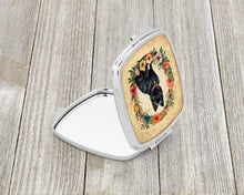 Load image into Gallery viewer, German Spitz and Flowers Compact Mirror – Stylish Purse Mirror with Artistic Covers