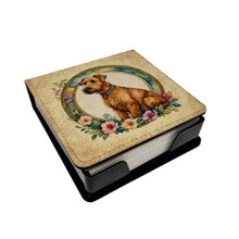 Load image into Gallery viewer, Irish Terrier and Flowers PU Leather Note Paper Holder
