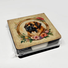 Load image into Gallery viewer, Leonberger and Flowers PU Leather Note Paper Holder