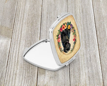 Load image into Gallery viewer, Newfoundland and Flowers Compact Mirror – Stylish Purse Mirror with Artistic Covers