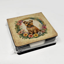 Load image into Gallery viewer, Norfolk Terrier and Flowers PU Leather Note Paper Holder