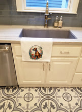Load image into Gallery viewer, Rhodesian Ridgeback and Flowers Kitchen Towel Set of 2