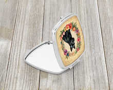 Load image into Gallery viewer, Scottish Terrier and Flowers Compact Mirror – Stylish Purse Mirror with Artistic Covers