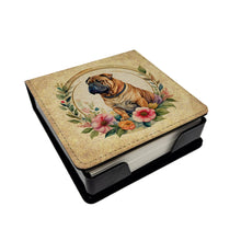 Load image into Gallery viewer, Shar Pei and Flowers PU Leather Note Paper Holder