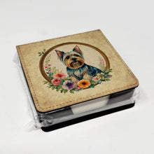 Load image into Gallery viewer, Silky Terrier and Flowers PU Leather Note Paper Holder