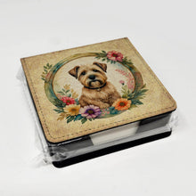 Load image into Gallery viewer, Wheaten Terrier and Flowers PU Leather Note Paper Holder