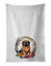 Load image into Gallery viewer, Tibetan Mastiff and Flowers Kitchen Towel Set of 2
