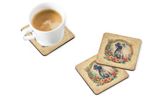 Load image into Gallery viewer, Weimaraner and Flowers Coasters - Set of 4 Lightweight Foam, Absorbent Drink Coasters