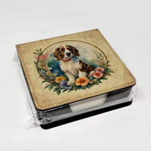 Load image into Gallery viewer, Welsh Springer Spaniel and Flowers PU Leather Note Paper Holder