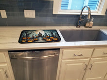 Load image into Gallery viewer, Graveyard Spooky Halloween Dish Drying Mat