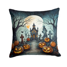 Load image into Gallery viewer, Graveyard Spooky Halloween Fabric Decorative Pillow