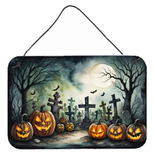 Load image into Gallery viewer, Graveyard Spooky Halloween Wall or Door Hanging Prints