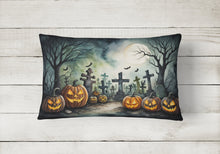 Load image into Gallery viewer, Graveyard Spooky Halloween Fabric Decorative Pillow
