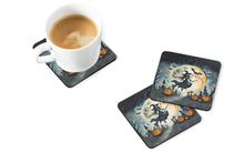 Load image into Gallery viewer, Flying Witch Spooky Halloween Foam Coaster