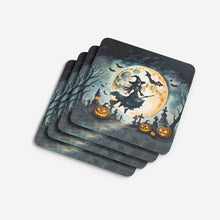 Load image into Gallery viewer, Flying Witch Spooky Halloween Foam Coaster