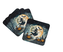 Load image into Gallery viewer, Flying Witch Spooky Halloween Foam Coaster