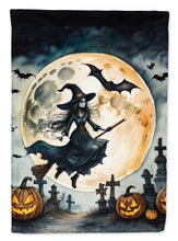 Load image into Gallery viewer, Flying Witch Spooky Halloween Garden Flag – Outdoor Decorative Yard Flag