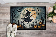 Load image into Gallery viewer, Flying Witch Spooky Halloween Doormat - 24x36 Decorative Floor Mat – Indoor/Outdoor Rug with Artistic Flair
