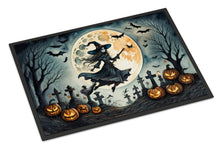 Load image into Gallery viewer, Flying Witch Spooky Halloween Doormat -  18x27 Decorative Floor Mat – Indoor/Outdoor Rug