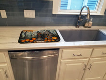 Load image into Gallery viewer, Slavic Witch Spooky Halloween Dish Drying Mat