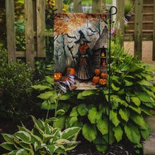 Load image into Gallery viewer, Slavic Witch Spooky Halloween Garden Flag – Outdoor Decorative Yard Flag