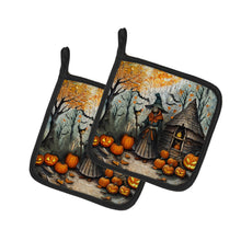 Load image into Gallery viewer, Slavic Witch Spooky Halloween Pot Holders - Set of 2 Decorative Kitchen Helpers | Made in the USA