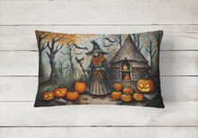 Load image into Gallery viewer, Slavic Witch Spooky Halloween Fabric Decorative Pillow