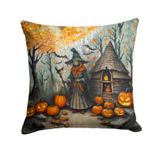 Load image into Gallery viewer, Slavic Witch Spooky Halloween Throw Pillow - 14x14 Decorative Pillow – Art for Your Home &amp; Patio