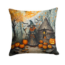 Load image into Gallery viewer, Slavic Witch Spooky Halloween Fabric Decorative Pillow