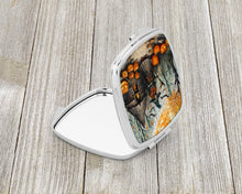 Load image into Gallery viewer, Slavic Witch Spooky Halloween Compact Mirror – Stylish Purse Mirror with Artistic Covers