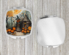 Load image into Gallery viewer, Slavic Witch Spooky Halloween Compact Mirror – Stylish Purse Mirror with Artistic Covers