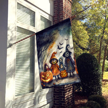 Load image into Gallery viewer, Trick or Treaters Spooky Halloween House Flag