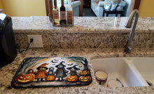 Load image into Gallery viewer, Trick or Treaters Spooky Halloween Dish Drying Mat