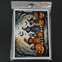 Load image into Gallery viewer, Trick or Treaters Spooky Halloween Greeting Cards -  Blank Note Cards – 8-Pack of Artist-Designed Cards with Envelopes