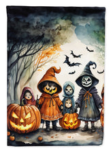 Load image into Gallery viewer, Trick or Treaters Spooky Halloween Garden Flag – Outdoor Decorative Yard Flag