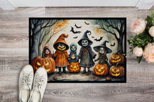 Load image into Gallery viewer, Trick or Treaters Spooky Halloween Doormat -  18x27 Decorative Floor Mat – Indoor/Outdoor Rug
