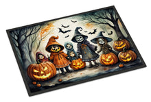 Load image into Gallery viewer, Trick or Treaters Spooky Halloween Doormat -  18x27 Decorative Floor Mat – Indoor/Outdoor Rug