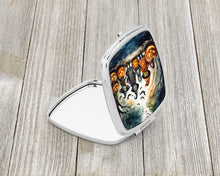 Load image into Gallery viewer, Trick or Treaters Spooky Halloween Compact Mirror – Stylish Purse Mirror with Artistic Covers
