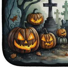 Load image into Gallery viewer, Graveyard Spooky Halloween Dish Drying Mat
