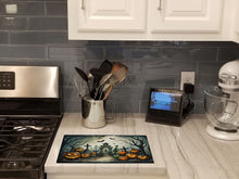 Load image into Gallery viewer, Graveyard Spooky Halloween Glass Cutting Boards – Durable, Decorative Kitchen Art Large
