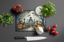Load image into Gallery viewer, Graveyard Spooky Halloween Glass Cutting Boards – Durable, Decorative Kitchen Art Large