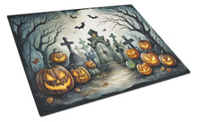 Load image into Gallery viewer, Graveyard Spooky Halloween Glass Cutting Boards – Durable, Decorative Kitchen Art Large