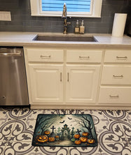 Load image into Gallery viewer, Graveyard Spooky Halloween Memory Foam Kitchen Mat