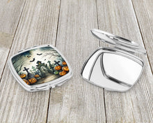 Load image into Gallery viewer, Graveyard Spooky Halloween Compact Mirror – Stylish Purse Mirror with Artistic Covers