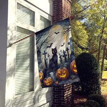 Load image into Gallery viewer, Black Cat Spooky Halloween House Flag