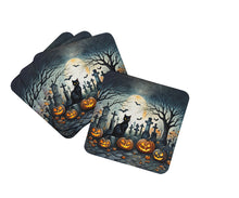 Load image into Gallery viewer, Black Cat Spooky Halloween Foam Coaster