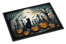 Load image into Gallery viewer, Black Cat Spooky Halloween Doormat - 24x36 Decorative Floor Mat – Indoor/Outdoor Rug with Artistic Flair