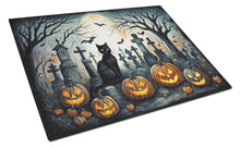 Load image into Gallery viewer, Black Cat Spooky Halloween Glass Cutting Boards – Durable, Decorative Kitchen Art Large