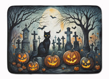 Load image into Gallery viewer, Black Cat Spooky Halloween Memory Foam Kitchen Mat