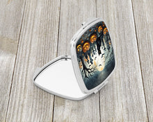 Load image into Gallery viewer, Black Cat Spooky Halloween Compact Mirror – Stylish Purse Mirror with Artistic Covers
